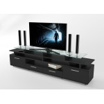 Тумба под телевизор ТВ Comfy Home Cinema черный