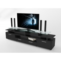 Тумба под телевизор ТВ Comfy Home Cinema черный