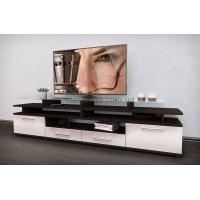 Тумба под телевизор ТВ Comfy Home Cinema венге+белый