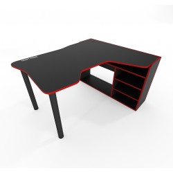 Геймерский игровой стол Kano черный+красный