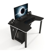 Геймерский игровой стол ZEUS IVAR черный+белый Геймерский игровой стол ZEUS IVAR черный+белый