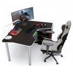 Геймерский игровой стол ZEUS IGROK-TOR черный+белый