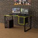 Геймерский игровой стол Rasin LOFT-19 желтый
