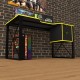 Геймерский игровой стол Rasin LOFT-19 желтый