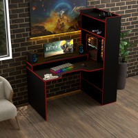 Геймерский игровой стол Rasin RS-31 черный+красный Геймерский игровой стол Rasin RS-31 черный+красный