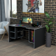 Геймерский игровой стол Rasin RS-32 черный+белый