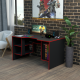 Геймерский игровой стол Rasin RS-32 черный+красный