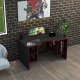 Геймерский игровой стол Rasin RS-32 черный+красный