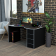 Геймерский игровой стол Rasin RS-33 черный+белый