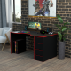 Геймерский игровой стол Rasin RS-33 черный+красный