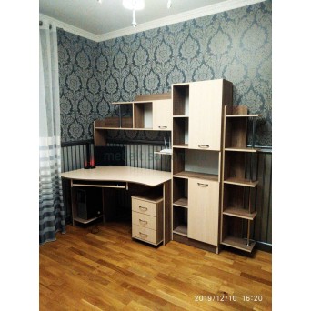 Компьютерный стол Тиса-29 трюфель+дуб молочный
