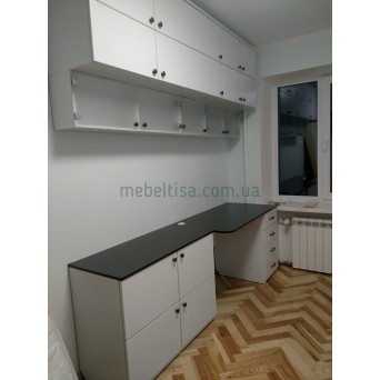 Заказное рабочее место цвет белый матовый
