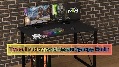 Геймерський Лофт стіл Rasin LOFT-14 чорний від бренду Rasin