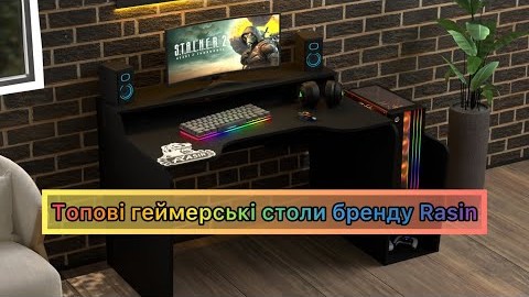Геймерський стіл Rasin RS-30 чорний від бренду Rasin