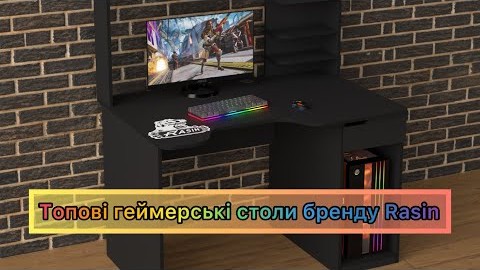 Геймерський стіл Rasin RS-12 чорний від бренду Rasin